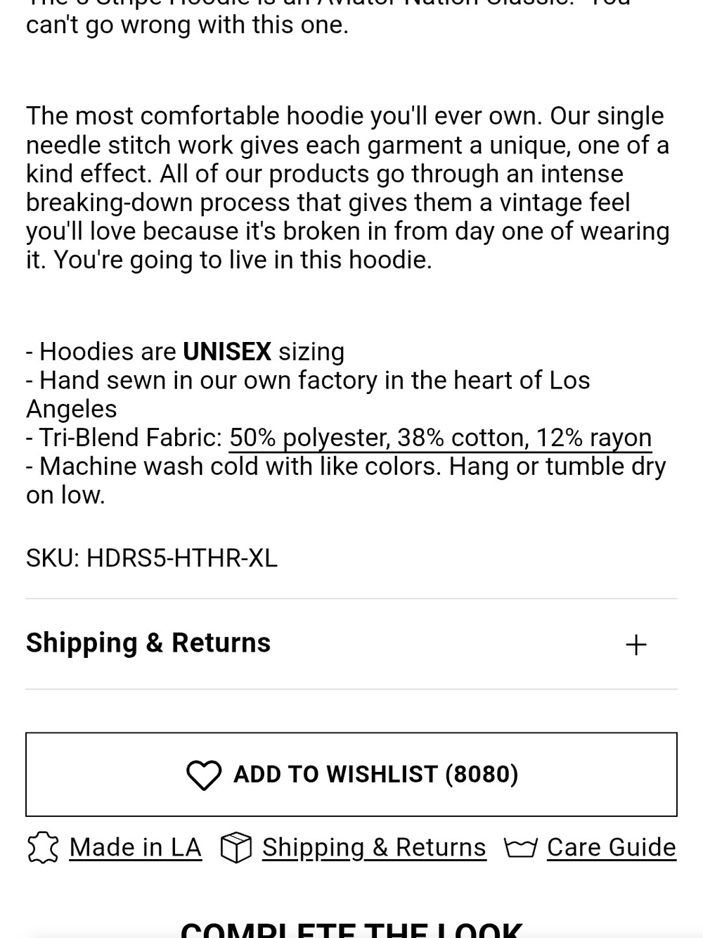 Aviator Nation Gray Zip-Up 5-Stripe Hoodie - Picture 12 of 13